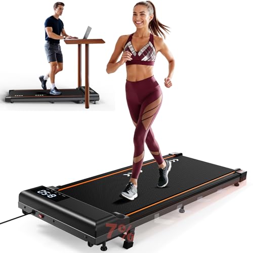 vowvit laufband für zuhause, walking pad mit led-display, 2-in-1, 2,25hp motor, 1-6 km/h