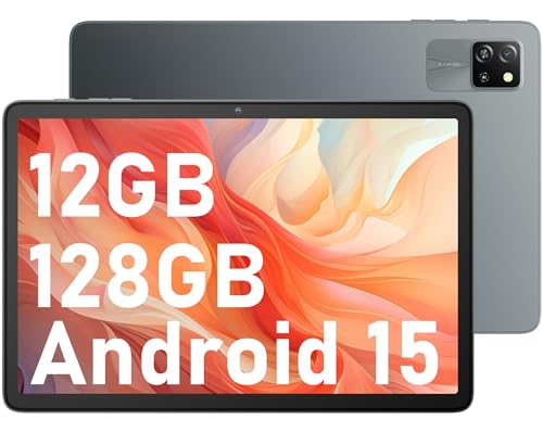 Blackview 10 Zoll Tablet Android 15, 12GB RAM, 128GB ROM, Octa Core, WiFi 6