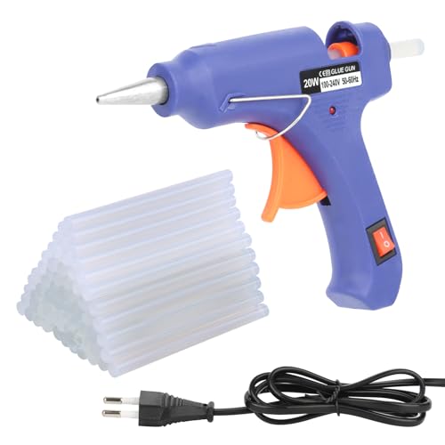 heißklebepistole tnomsno 20W mit 60 heizklebesticks 7mm x 100mm für DIY und Reparaturen