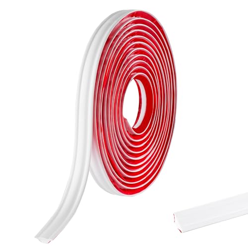 Produktbild: Selbstklebende PVC Abschlussleiste 5M für Küche, Ecken, Fliesen, 19mmx10mm