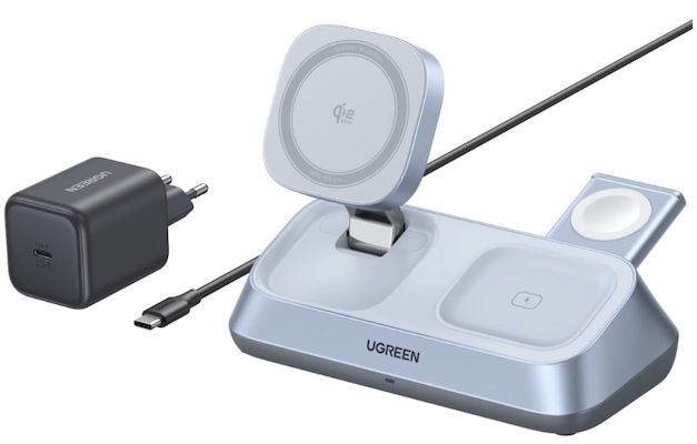 ugreen magflow 3-in-1 wireless ladegerät 25w für 89,99 euro statt 140 euro