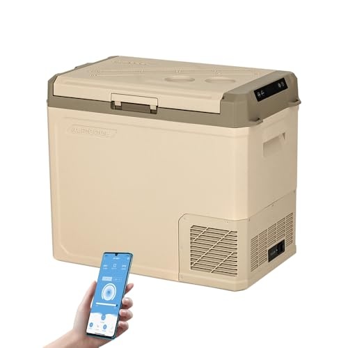 alpicool ge-series kühlbox auto tragbar 12/24v für camping, reisen, lebensmittel