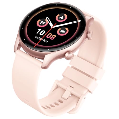 smartwatch herren damen mit telefonfunktion, 1.39" hd, 100+ sportmodi, ip68 wasserdicht, für ios android (helles rosa)
