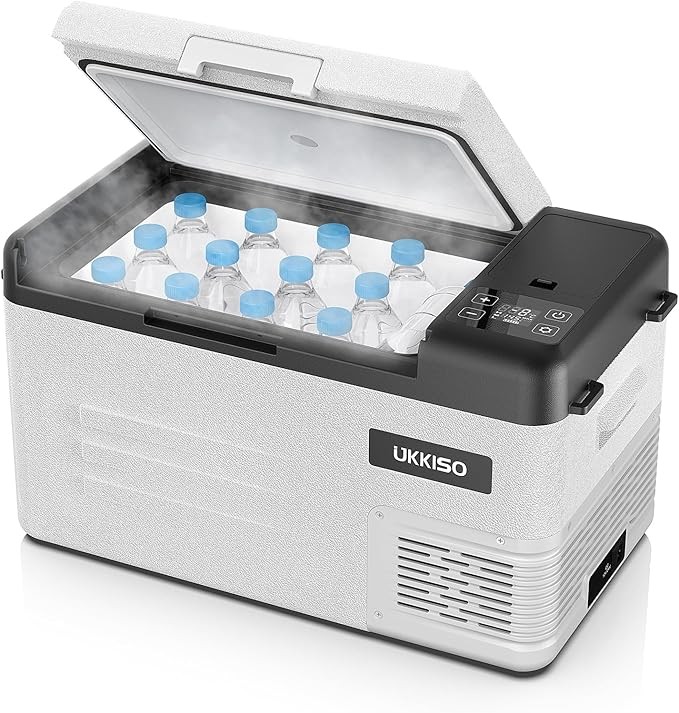 Produktbild: UKKISO Kühlbox 22L Kompressor, 12/24V DC, -20C bis 20C, USB-Anschluss