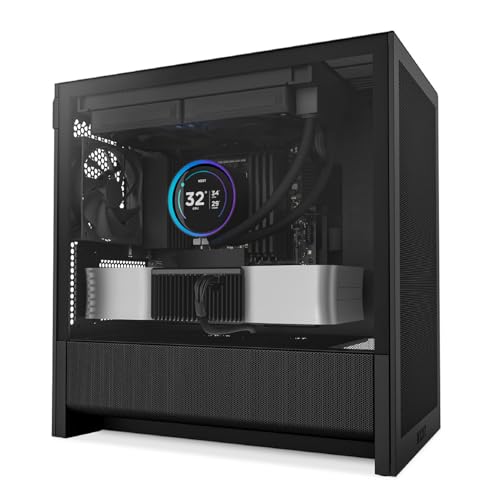 Produktbild: nzxt h3 flow micro-atx gehäuse mit 1 x 120mm lüfter, passt für 280mm radiator