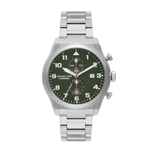 Michael Kors Herren Uhr Analog Quarz Edelstahl schwarz