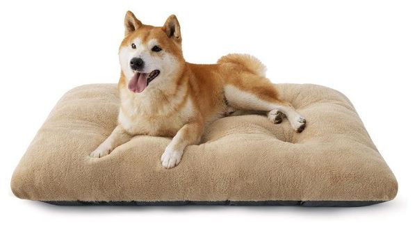 BEDSURE waschbares Hundebett 89 x 58 x 8cm Hunde Schlafplatz, grau