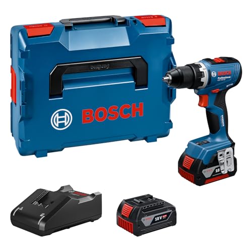 bosch professional 18v akku-bohrschrauber gsr 18v-65, 2x akku 5.0ah, ladegerät