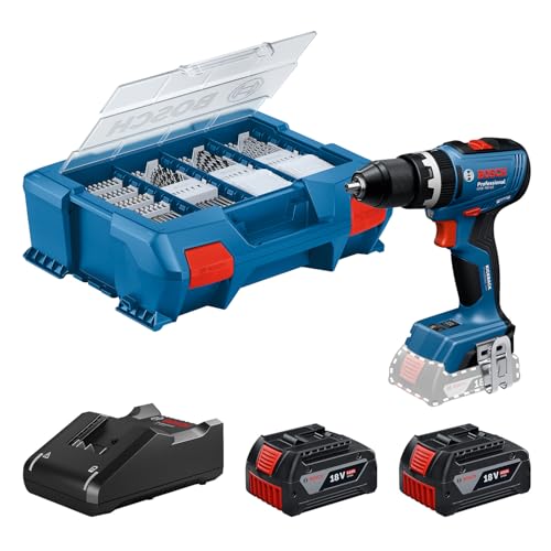 bosch professional akku-bohrschrauber gsb 18v-65, 2x 4.0Ah akku, bürstenlos