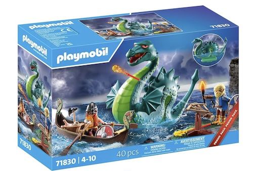Playmobil Wikingerschiff mit Seeungeheuer - Spielset für Kinder