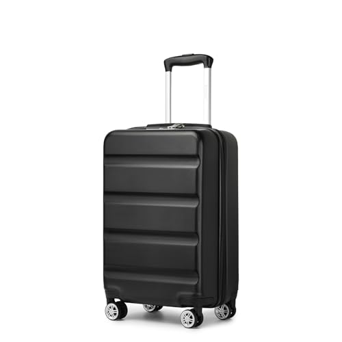kono koffer trolley handgepäck kabinenkoffer leicht hartschale 55x35x22cm schwarz