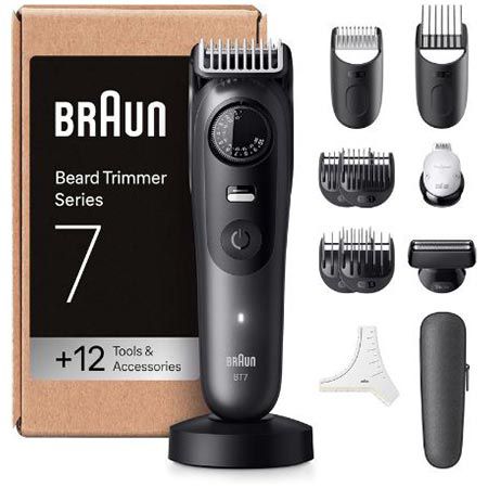 braun bt7545 barttrimmer serie 7 mit 12 zubehörteilen für 84,99 euro