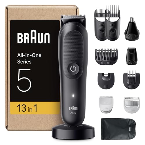 Produktbild: braun all-in-one series 7 multigroom, barttrimmer, haarschneider, 120 min akku, schwarz