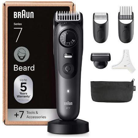 braun series 7 barttrimmer mit 7 zubehörteilen für 69,99 euro statt 91 euro