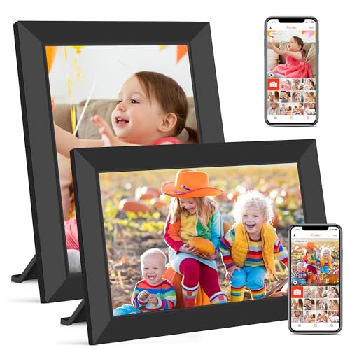frameo digitaler bilderrahmen 10,1 zoll hd 1280 x 800 touchscreen 32 gb, 2er pack