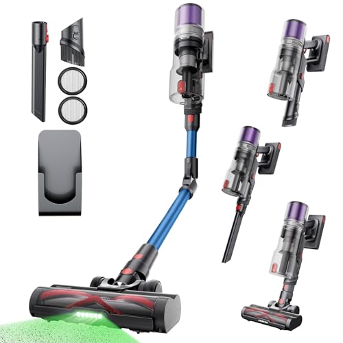 proscenic p16 akku staubsauger kabellos 50Kpa 550W 65Min anti-tangle für teppich und hartböden