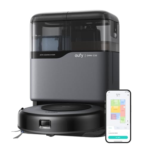 eufy Saugroboter Omni C20 mit auto-entleerung, wischfunktion und all-in-one-station