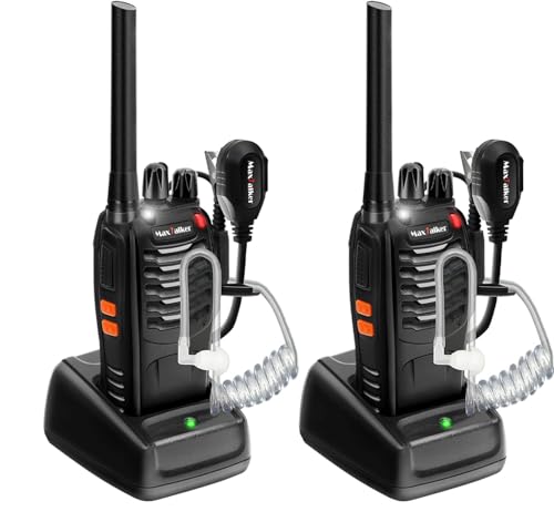 walkie talkie maxtalker mt-8s aufladbar, 16 kanäle, 1500mAh akku, 2 stück