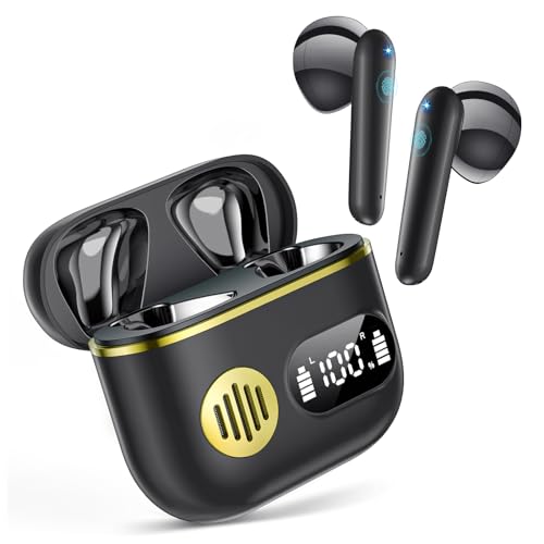 bluetooth kopfhörer in ear kabellos 5.3, 48h spielzeit, hi-fi noise cancelling, ipx7