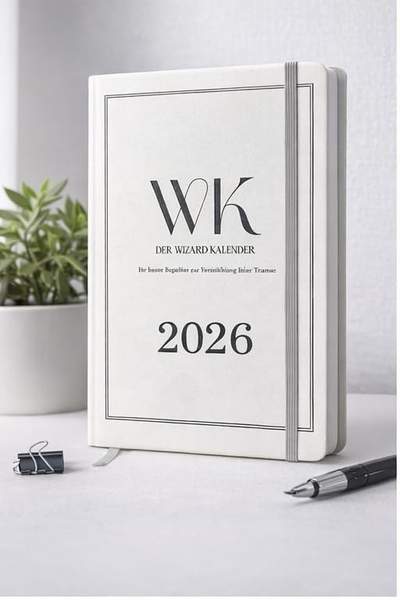 Wizard Kalender 2026  Zielsetzung, Zeitmanagement, Selbstreflexion, A5 Planer