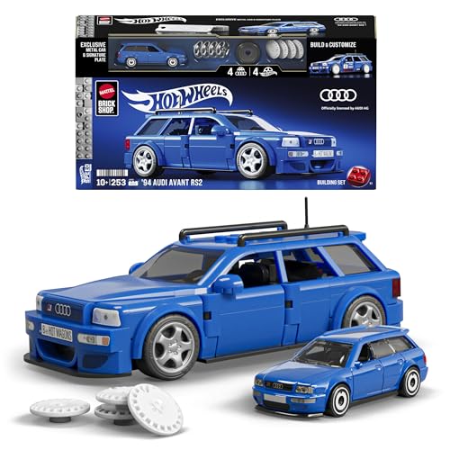 hot wheels audi avant rs2 set 252 klemmbausteine mattel für 19,99 euro