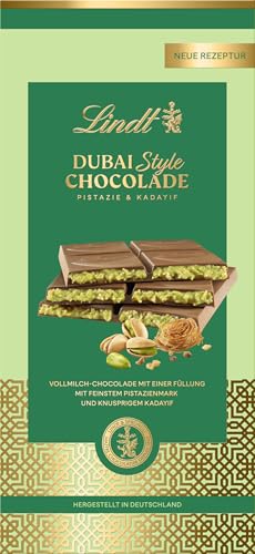 Produktbild: lindt schokoladentafel mit pistazienmark, krokant und kadayif, 145g