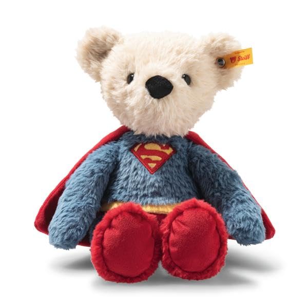 steiff teddybär superman 29 cm  kuscheltier für kinder