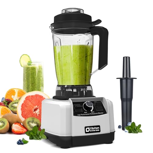mixer 1500w von kitchen in the box, smoothie maker 2l, standmixer mit 8 klingen