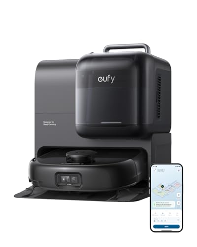 eufy Omni E28 hydrojet saug- und wischroboter, 20000Pa saugkraft, all-in-one station