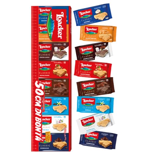 Produktbild: loacker di bont mix 360g geschenkbox mit waffelspezialitäten und cremesorten