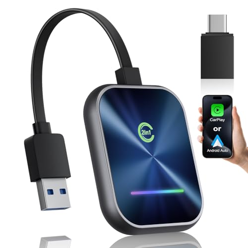Produktbild: kukiho 2025 carplay wireless adapter, android auto drahtlos adapter 2 in 1