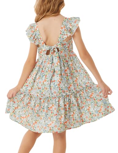 ärmelloses sommer kleid mädchen a-linie prinzessin party dress cl1901-4 6-7 jahre