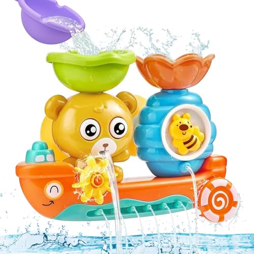 badewannenspielzeug bär und bee, wasserspielzeug baby und kinder ab 1 jahr