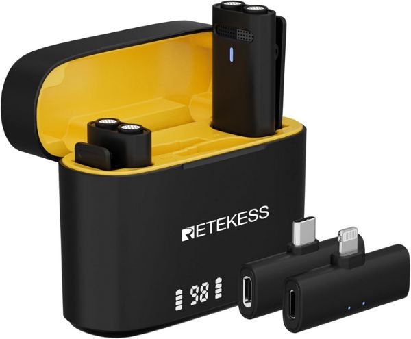 retekess tg103 kabelloses lavalier mikrofon mit empfänger für 19,88 euro