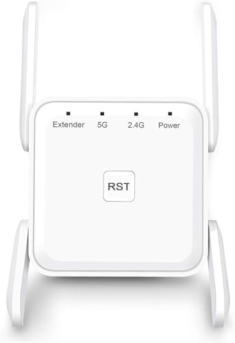 wlan repeater dualband ac1200 bis zu 12800 sqft, kurui c-wr-c003, einfache einrichtung