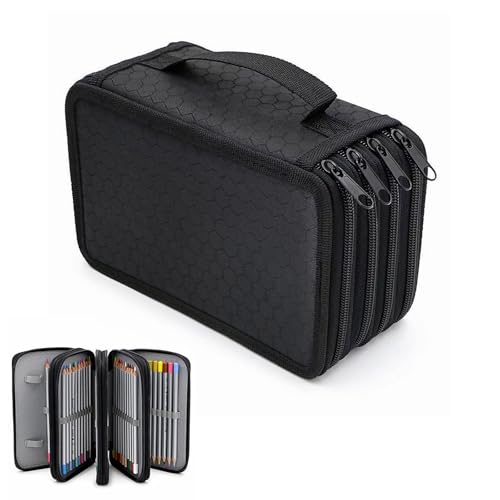 federmäppchen groß 72 slots, wasserdicht organizer mit reißverschluss für füller stifte