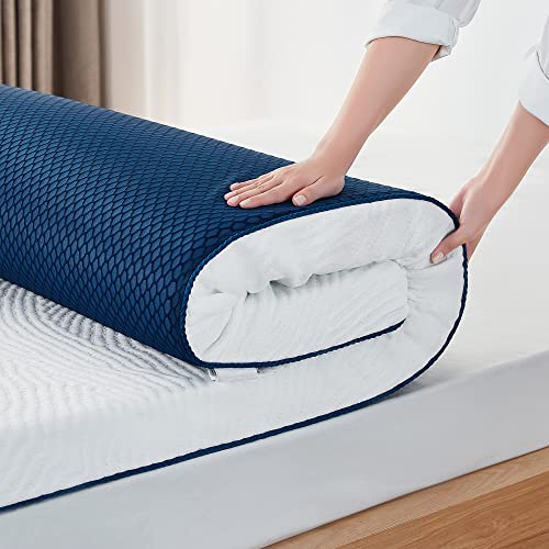 gel matratzentopper 180x200cm von linsy home, 7,5cm hoch, waschbarer tencel bezug