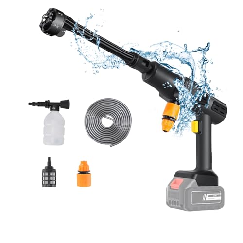 Produktbild: akku hochdruckreiniger 6 in 1 mit sprühdüse und schaumkrug für auto garten haustier