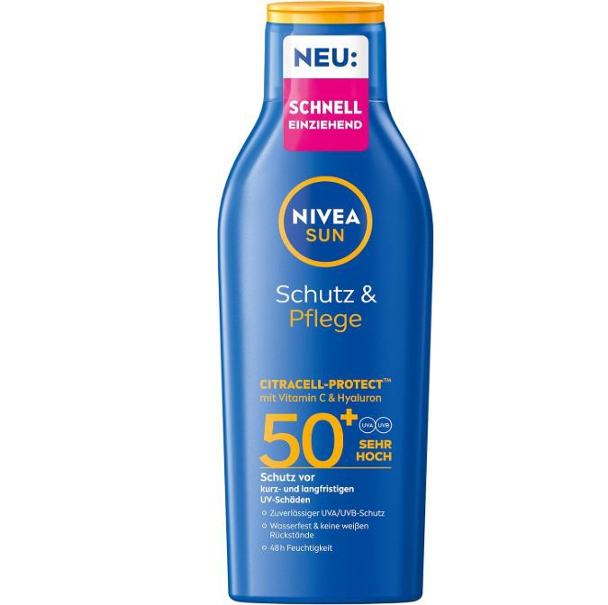 Produktbild: nivea sun sonnenschutz lotion 200ml lsf 50+ ab 7,51 euro statt 11 euro