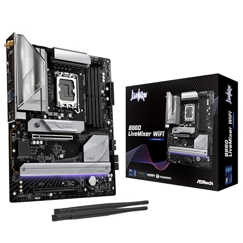 asrock b860 live mixer mainboard mit wlan, intel lga1200 sockel