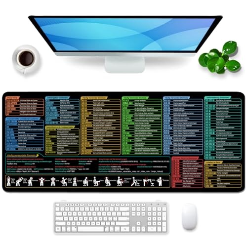 gaming mousepad 80x30 cm, excel mauspad groß für büro und spieler