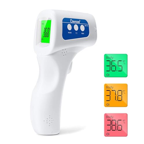 Berrcom infrarot kontaktloses fieberthermometer digital 3 in 1 mit fieberalarm