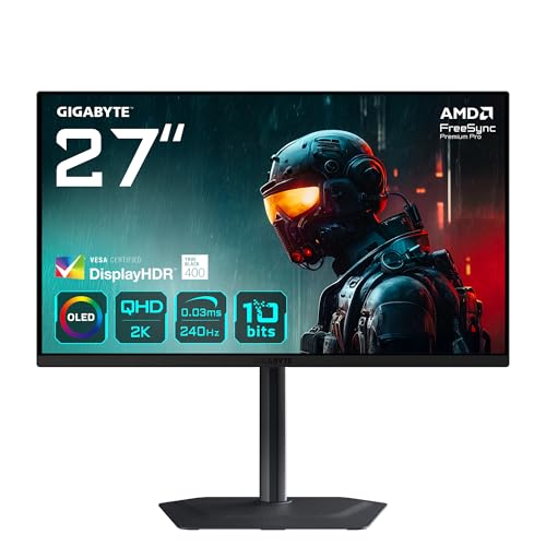 Produktbild: Gigabyte MO27Q2 27" OLED QHD Monitor, HDMI 2.1, DisplayPort 1.4