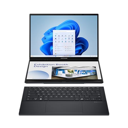 Produktbild: asus zenbook duo oled ux8406ca, qwertz tastatur, inkwell gray