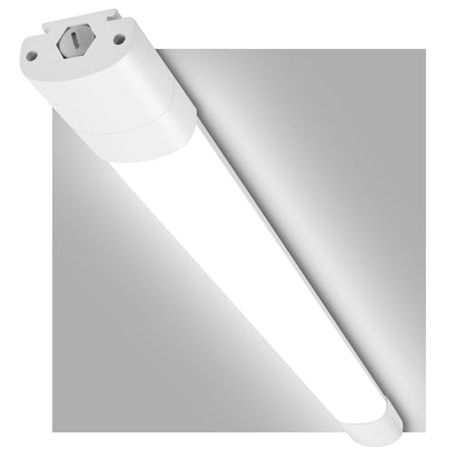 leoeu led feuchtraumlicht 60 cm 20 w 2400 lm IP65 neutralweiß deckenlampe für garage, keller