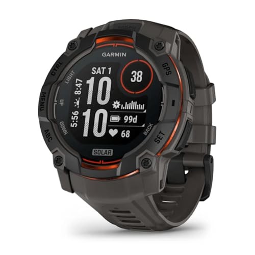 Garmin Instinct 3 Solar 50mm  wasserdicht, mit LED-Taschenlampe