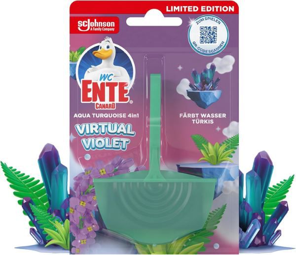 wc-ente aqua turquoise und virtual violet wc-spüler ab 0,93 statt 2