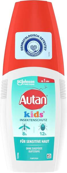 Autan Kids Pumpspray 100 ml Insektenschutz gegen Mücken und Zecken