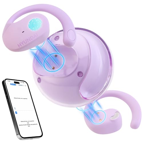 kabellose übersetzer kopfhörer hy-t26 pro echtzeit übersetzung earbuds lila