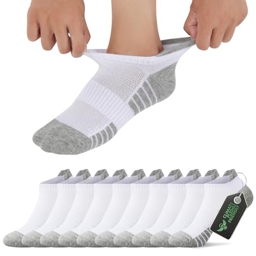 Produktbild: falary sneaker socken herren 47-50 kurze sport socken baumwolle 10 paar weiß